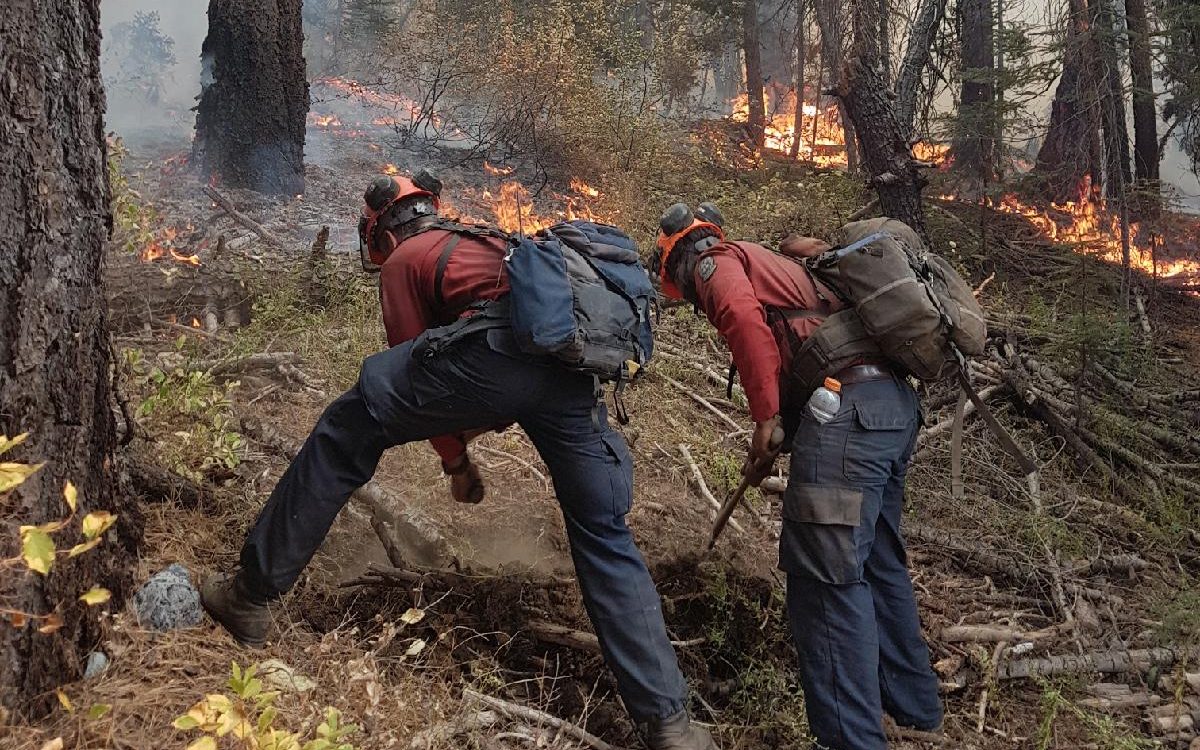BCWS Firefighters on fireline in California
