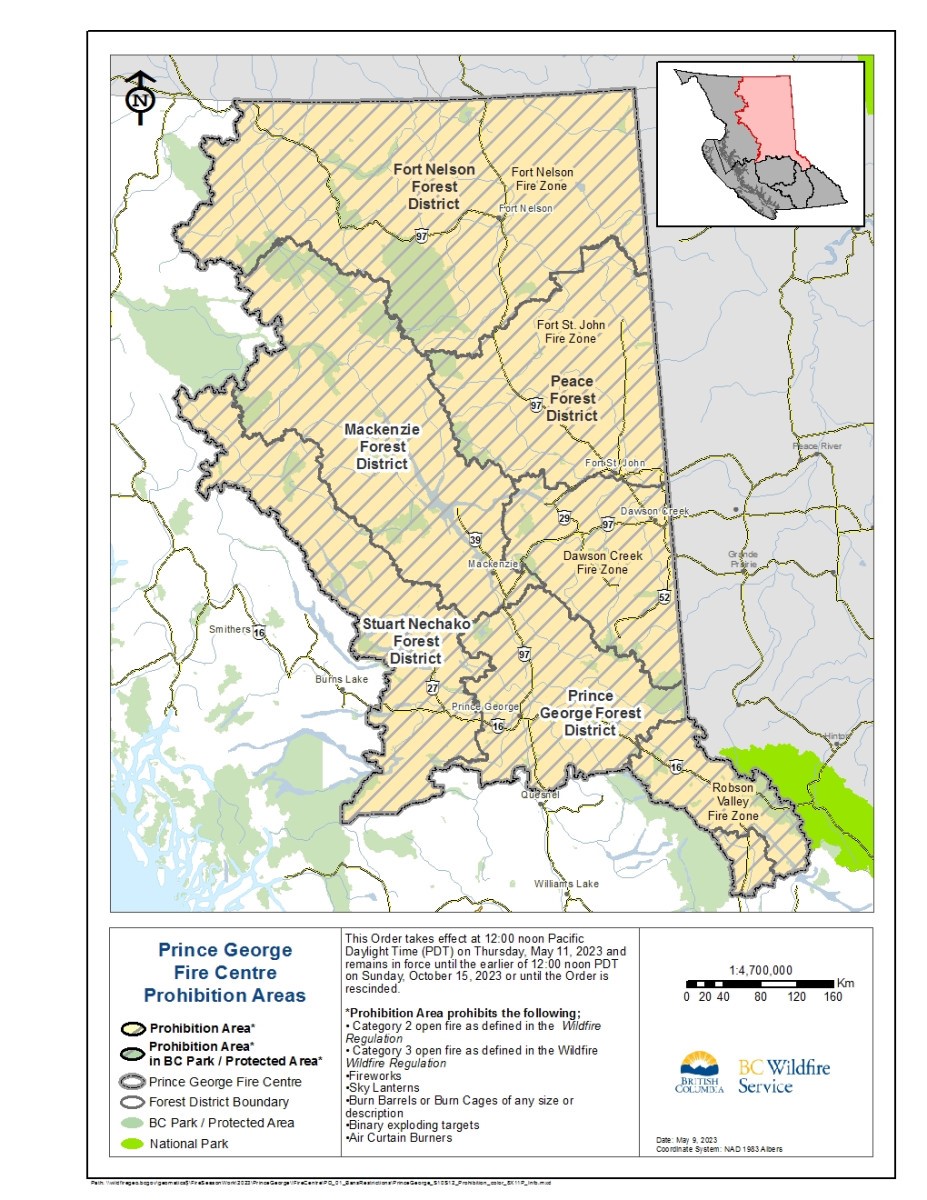 Category 2 and 3 open burning prohibited in the Prince George Fire ...