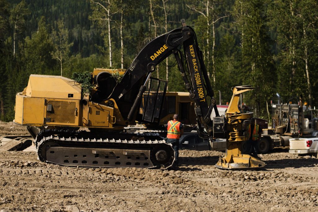 Heavy equipment on the fireline – BC Wildfire Service
